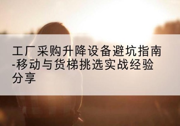 大观移动式升降机怎么选-工厂采购升降设备避坑指南-移动与货梯挑选实战经验分享